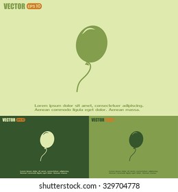 Vector illustration balloon icon