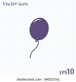 Vector illustration balloon icon