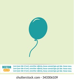 Vector illustration balloon icon