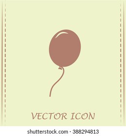 Vector illustration balloon icon