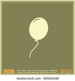 Vector illustration balloon icon