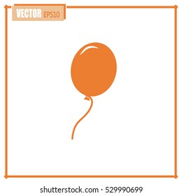 Vector illustration balloon icon