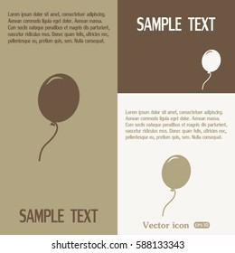 Vector illustration balloon icon