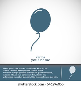 Vector illustration balloon icon