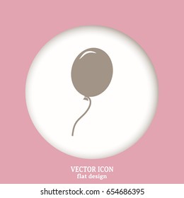 Vector illustration balloon icon
