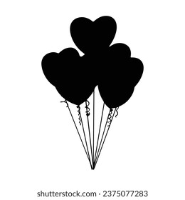Vektorgrafik von Balloon Silhouette