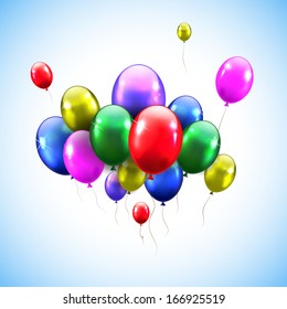 Vector illustration of balloons. 10 EPS.