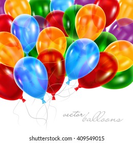 Vector illustration of balloons