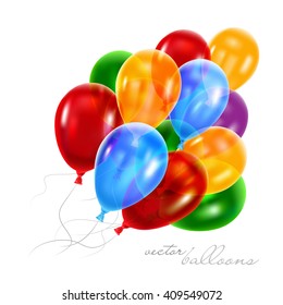 Vector illustration of balloons