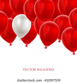 Vector illustration with balloons