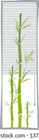 Vector illustration of a bamboo