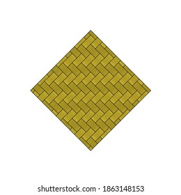 ilustración vectorial de una nave bambú de bordado