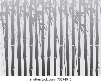 Vector Illustration Bamboo Forest Stock Vector (Royalty Free) 75294043 ...