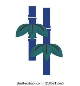 Vector illustration of bamboo and bamboo grass.