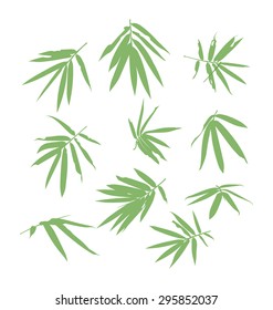 vector illustration of bamboo leaf