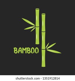 Vector illustration of a bamboo logo