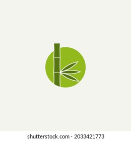 Vector illustration of a bamboo tree for an icon, symbol or logo. suitable for all types of businesses. bamboo template logo