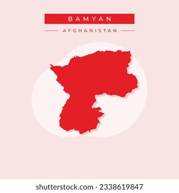 Vector illustration vector of Bamyan map Afghanistan