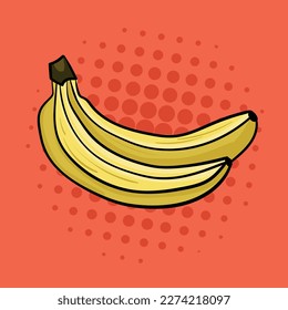 Vector illustration of the banana.