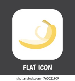 Vector Illustration Of  Banana Flat Icon. Premium Quality Isolated Jungle Fruit Element In Trendy Flat Style.