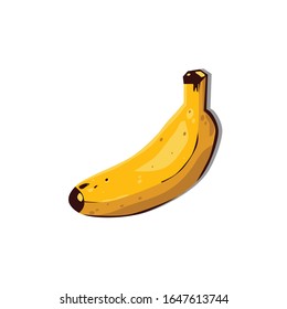 Vektorillustration-Illustration einer Banane als guter Nährstoff für den Körper