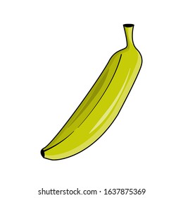 a vector illustration of a banana with a simple design, suitable for everything cartoon or vector
