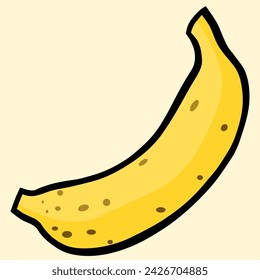 ilustración vectorial de plátano con manchas