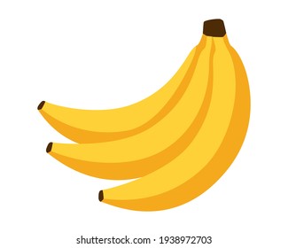 Vector illustration of bananas. Isolated on a white background. Fruit in cartoon style
