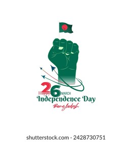 Vector illustration of Bangladesh Independence Day social media feed template
