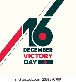 Vector illustration for Bangladesh victory day on 16 December. Victory Day Banner, Poster, Greeting Card Template Design. Victory Day Background. Vector illustration for national holiday.