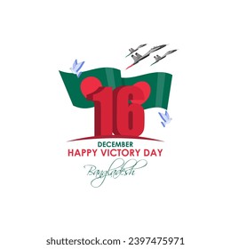 Vector illustration of Bangladesh Victory Day social media feed template