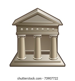 Vector illustration of bank icon