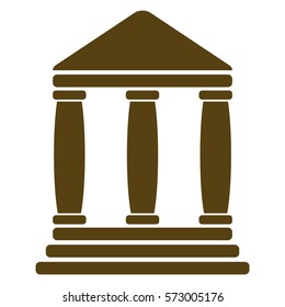Vector Illustration of Bank Icon in Green
