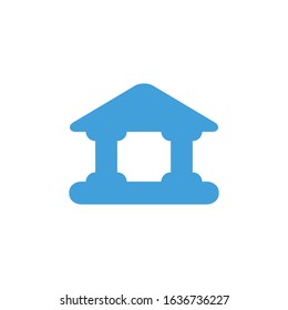 Vector illustration, Bank icon template.  

