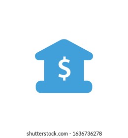 Vector illustration, Bank icon template.  
