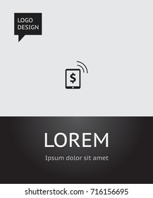 Vector Illustration Of Banking Symbol On E-Commerce Icon. Premium Quality Isolated Freelance Income Element In Trendy Flat Style.