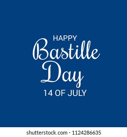 Vector illustration of a Banner for 14 th of July. Happy Bastille Day. Text Space Background.