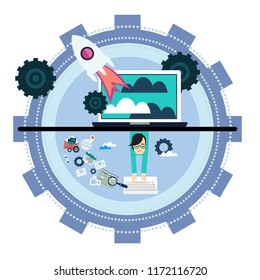 vector illustration for banner
