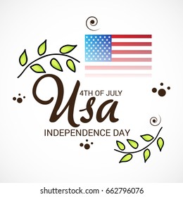 Vector illustration of a Banner for 4th of July independence day.