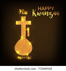 Vector illustration of a Banner for African Kwanzaa festive concept.