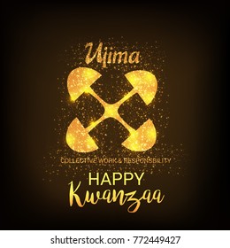 Vector illustration of a Banner for African Kwanzaa festive concept.