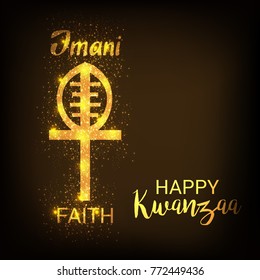 Vector illustration of a Banner for African Kwanzaa festive concept.