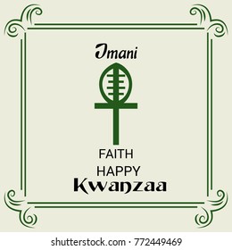 Vector illustration of a Banner for African Kwanzaa festive concept.