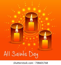 Vector illustration of a Banner for All Saints Day.