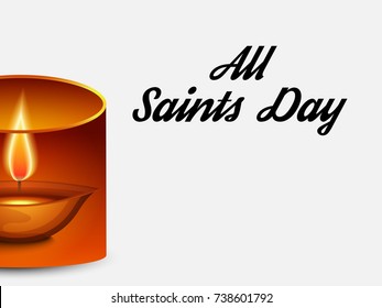 Vector illustration of a Banner for All Saints Day.