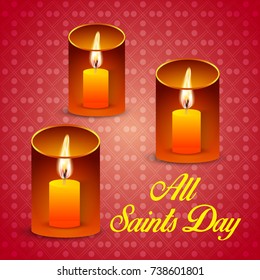 Vector illustration of a Banner for All Saints Day.