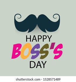Vector illustration of a Banner or Background for Happy Boss's Day.