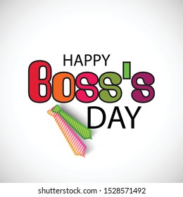 Vector illustration of a Banner or Background for Happy Boss's Day.