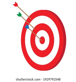 vector illustration, banner background wallpaper and editable target arrow flyer