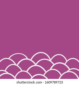 Vector illustration. Banner blue background and white wave shapes. Vector abstract background design.